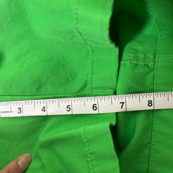 J. Crew Chino Shorts "Broken-In" Size 6 100% Cotton Inseam 6 1/2" Green - Picture 7 of 7